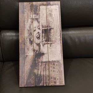 Marilyn Monroe Wooden Hanging Wall Plaque